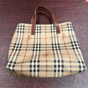Burberry Horse check mini tote bag
